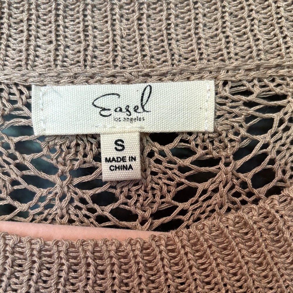 NWT Easel S Cable Knit Sweater in Beige - Picture 2 of 3